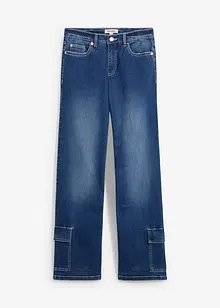 Jeans cargo, vita media, bonprix