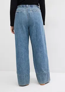 Jeans wide leg, a vita alta, bonprix