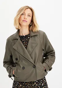 Parka corto in similpelle, bonprix