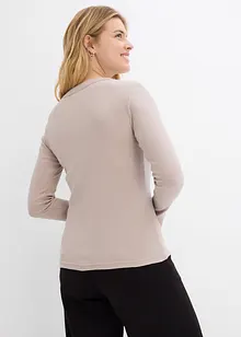 Maglia a costine con cotone biologico (pacco da 2), bonprix