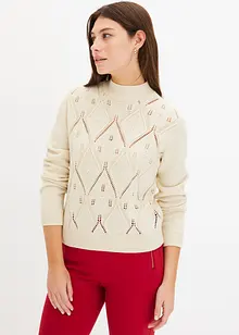 Maglione traforato, bonprix