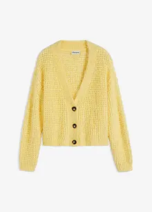 Cardigan oversize con filato a fettuccia, bonprix