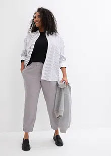 Pantaloni chino in misto viscosa con cinta comoda, bonprix