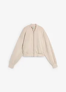 Bomber oversize in felpa con viscosa, bonprix