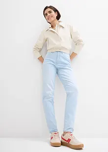 Mom jeans cropped, vita alta, bonprix