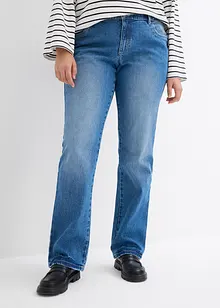 Jeans straight con cinta comoda, vita media, bonprix