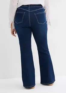 Jeans elasticizzati bootcut, vita alta, bonprix