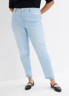 Mom jeans cropped, vita alta, bonprix