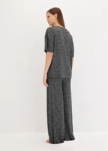 Tuta da casa oversize in  maglia a coste, bonprix