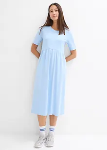 Abito di jersey svasato in cotone pesante, bonprix