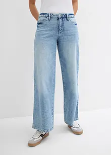 Jeans wide leg extra lunghi, vita media, bonprix