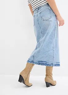 Gonna midi di jeans, bonprix