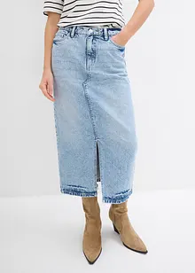 Gonna midi di jeans, bonprix