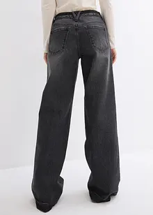 Jeans wide leg extra lunghi, vita media, bonprix