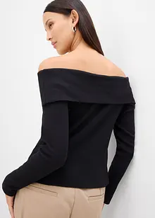 Maglia a costine con spalle scoperte, bonprix
