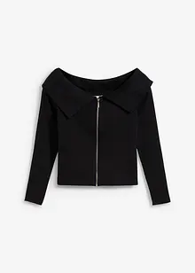 Maglia a costine con spalle scoperte, bonprix