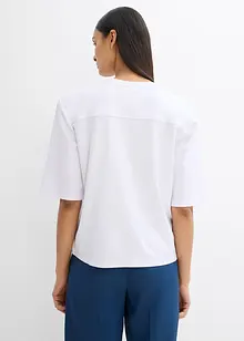 Maglia in misto viscosa con spalle imbottite, bonprix