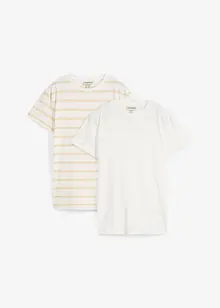 T-shirt in puro cotone biologico (pacco da 2), bonprix