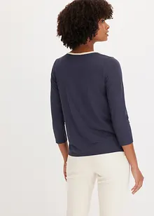 Maglia con bordi a contrasto, bonprix