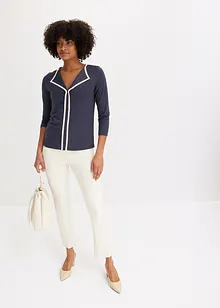 Maglia con bordi a contrasto, bonprix