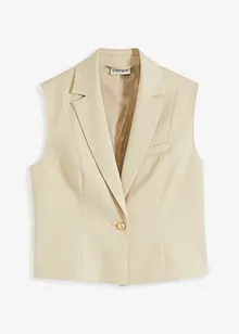 Gilet blazer con bottone decorativo, bonprix