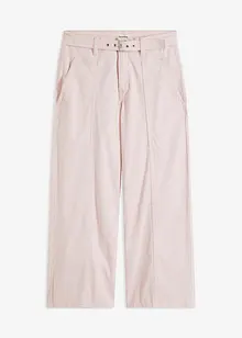 Pantaloni culotte elasticizzati in twill con cintura, bonprix