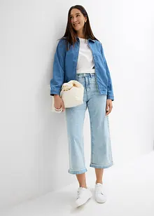 Giacca di jeans con cerniera in stile blouson, bonprix