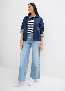 Giacca di jeans con cerniera in stile blouson, bonprix