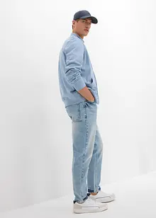 Jeans cropped classic fit elasticizzati, tapered, bonprix