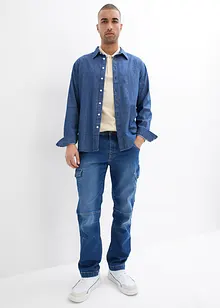 Jeans cargo relaxed fit, straight, bonprix