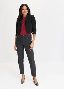 Mom jeans elasticizzati, a vita alta, bonprix