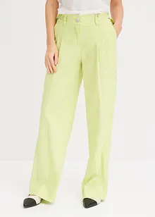 Pantaloni a palazzo in misto lino leggero, bonprix