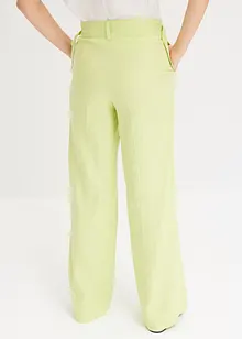 Pantaloni a palazzo in misto lino leggero, bonprix