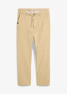 Pantaloni chino in puro cotone straight, loose fit, bonprix