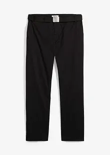 Pantaloni chino regular fit elasticizzati con cintura, straight, bonprix