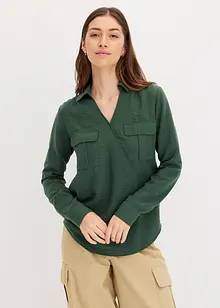 Blusa con effetto incrociato, bonprix