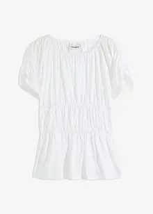 Top a blusa con arricciature, bonprix