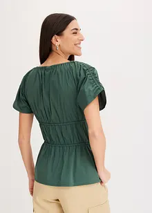 Top a blusa con arricciature, bonprix