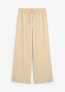 Pantaloni larghi in misto viscosa fluente, bonprix