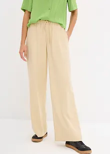 Pantaloni larghi in misto viscosa fluente, bonprix