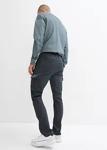 Pantaloni cargo elasticizzati effetto lavato, straight, bonprix