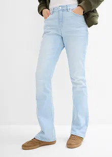 Jeans bootcut, vita alta, bonprix