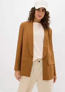 Blazer ampio in misto lino e viscosa, bonprix