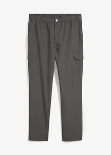 Pantaloni cargo con elastico in vita ultraleggeri, idrorepellenti con finitura Bionic, bonprix