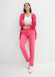 Pantaloni in felpa  con stampa in materiale pesante, bonprix
