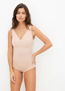 Body senza ferretto e senza cuciture con effetto modellante medio, bonprix