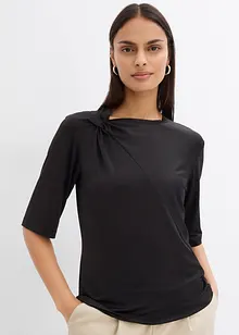 T-shirt con dettaglio annodato, bonprix