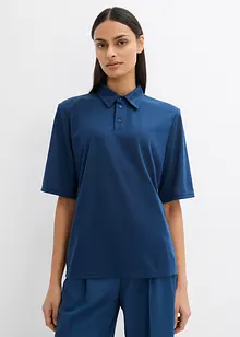 Polo con spalle imbottite in misto viscosa, bonprix