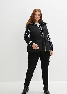 Felpa con zip e cotone, bonprix