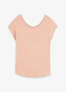 Maglia con inserto effetto uncinetto, bonprix
